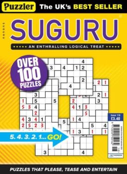 Puzzler Suguru – Issue 118 – 9 August 2023