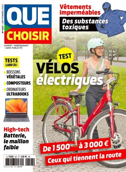 Que Choisir – Septembre 2023 Cover