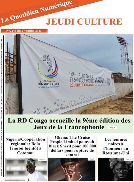 Quotidien Numerique d’Afrique – 27 juillet 2023 Cover