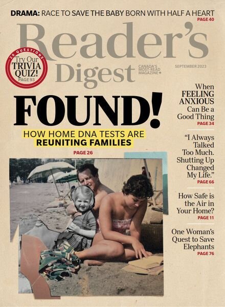 Reader’s Digest Canada – September 2023 Cover