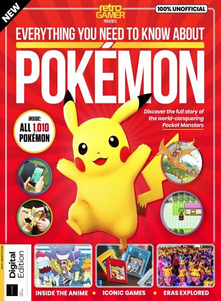 Retro Gamer Presents – Everything You Need To Know About Pokemon – 1st Edition – August 2023 Cover