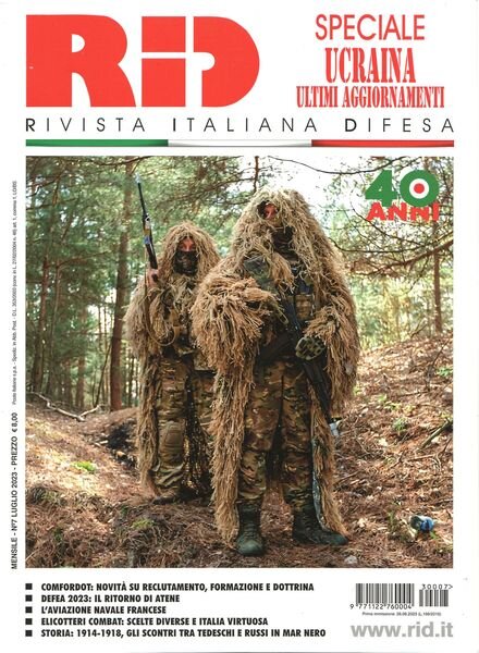Rivista Italiana Difesa – Luglio 2023 Cover