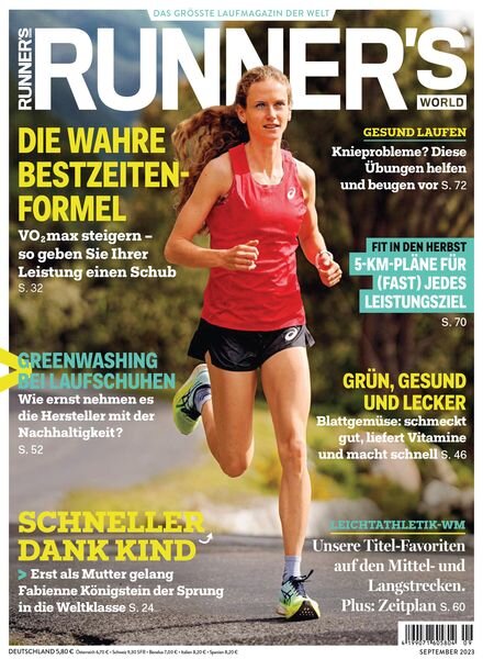 Runner’s World Germany -September 2023 Cover