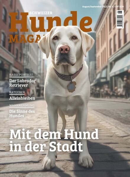Schweizer Hunde Magazin – August-September 2023 Cover