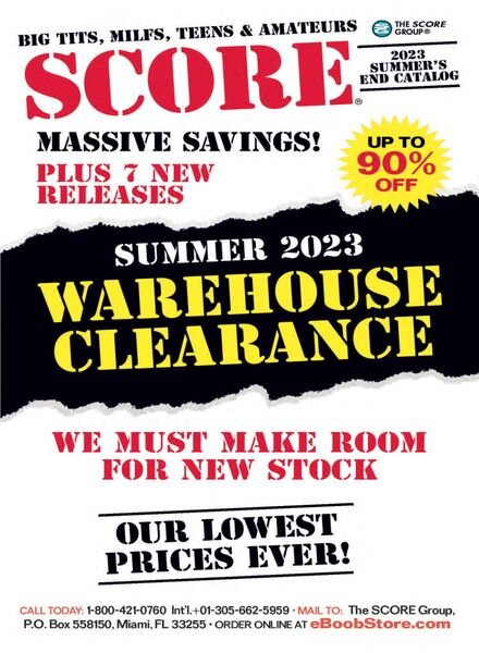 Score – 2023 Summer’s End Catalog Cover