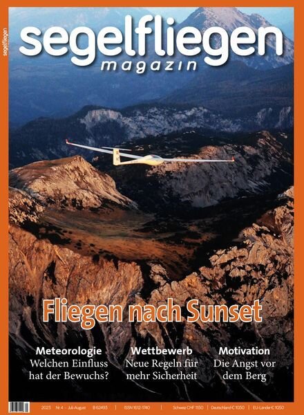 Segelfliegen – Juli-August 2023 Cover
