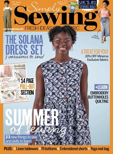 Simply Sewing – Issue 111 – August 2023 Cover