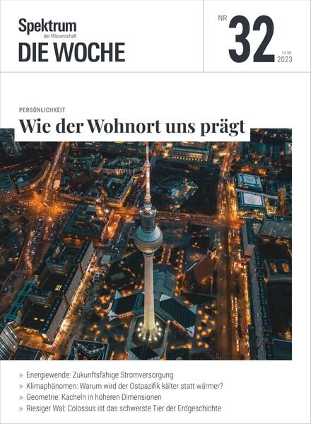 Spektrum Die Woche – 11 August 2023 Cover