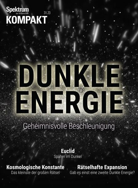Spektrum Kompakt – Dunkle Energie – 8 August 2023 Cover