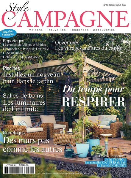 Style Campagne – Juillet-Aout 2023 Cover