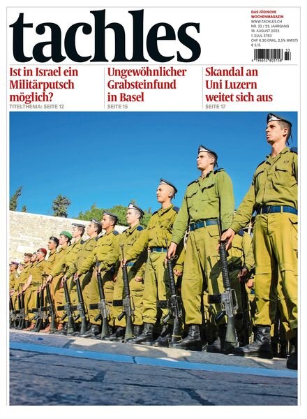 tachles – 18 August 2023 Cover