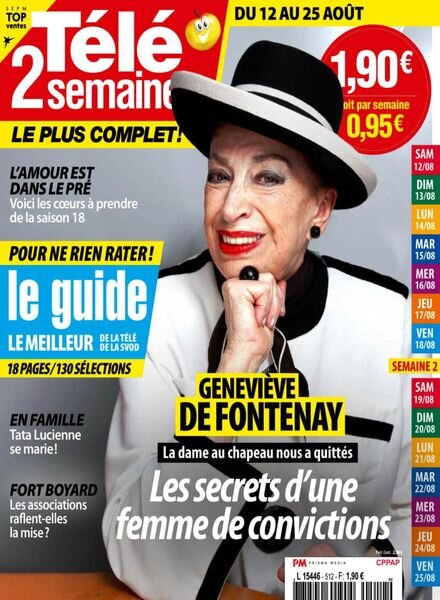 Tele 2 Semaines – 12 Aout 2023 Cover