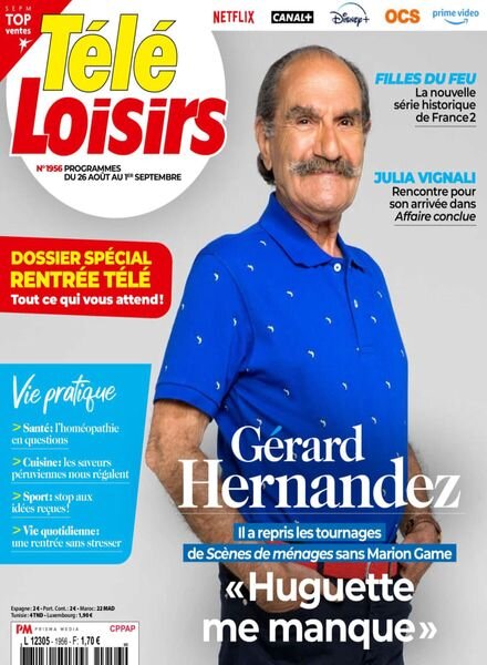 Tele Loisirs – 21 Aout 2023 Cover