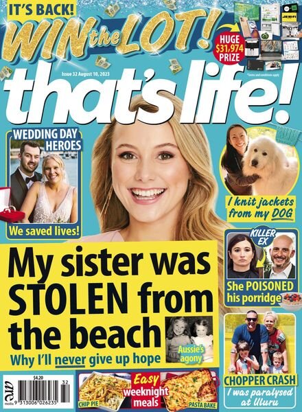 that’s life! – Issue 32 – August 10 2023 Cover