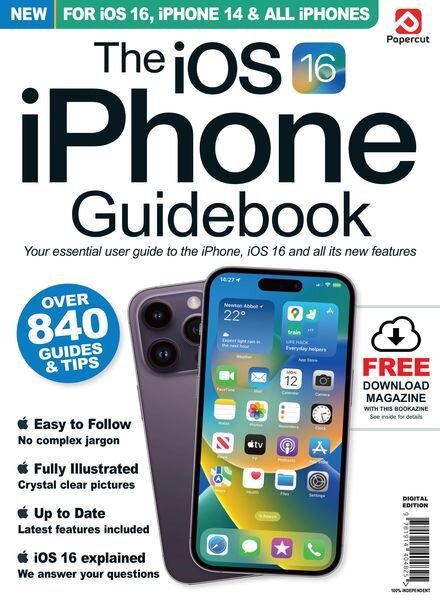 The iOS 16 iPhone Guidebook – August 2023 Cover