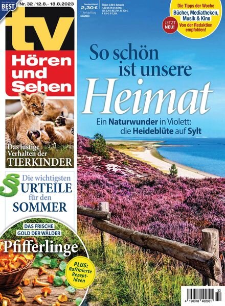 TV Horen und Sehen – 4 August 2023 Cover