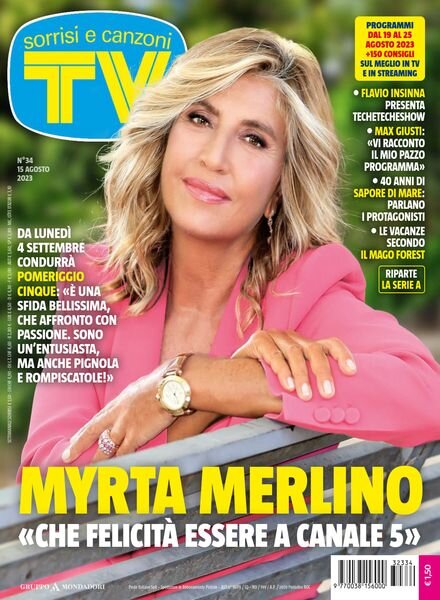 TV Sorrisi e Canzoni – 15 Agosto 2023 Cover