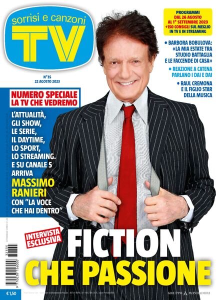 TV Sorrisi e Canzoni – 22 Agosto 2023 Cover