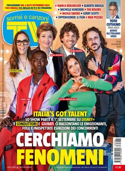 TV Sorrisi e Canzoni – 29 Agosto 2023 Cover