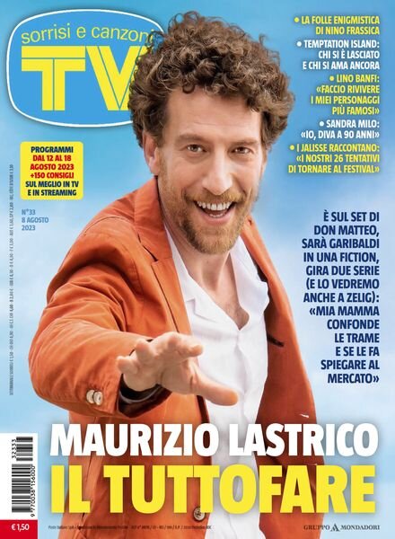 TV Sorrisi e Canzoni – 8 Agosto 2023 Cover