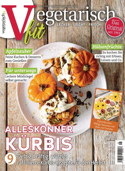 vegetarisch fit – September-Oktober 2023 Cover