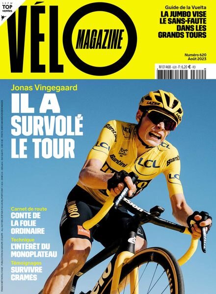 Velo Magazine – Aout 2023 Cover