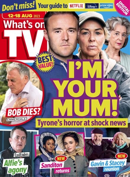 What’s on TV – 12 August 2023 Cover