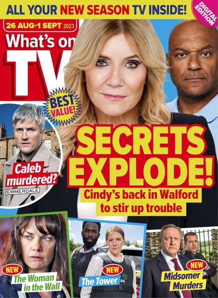 What’s on TV – 26 August 2023 Cover