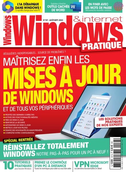 Windows & Internet Pratique – Aout-Septembre 2023 Cover