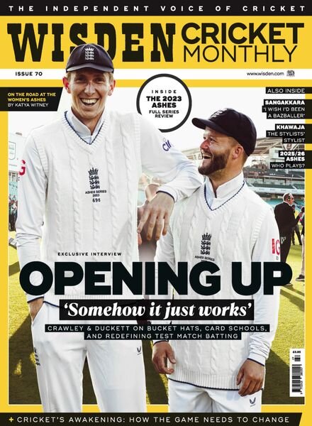 Wisden Cricket Monthly – Issue 70 – August 2023 Cover