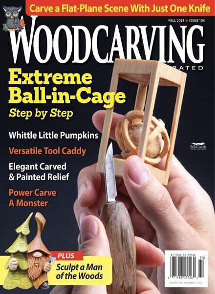 Woodcarving Illustrated – Issue 104 – Fall 2023 Cover