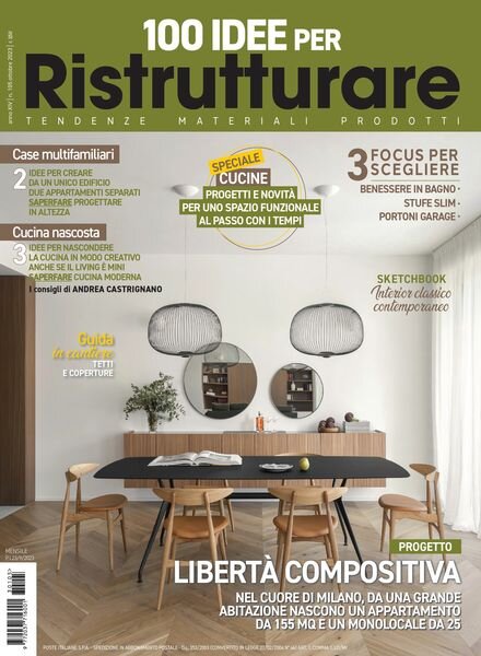 100 Idee per Ristrutturare – Ottobre 2023 Cover