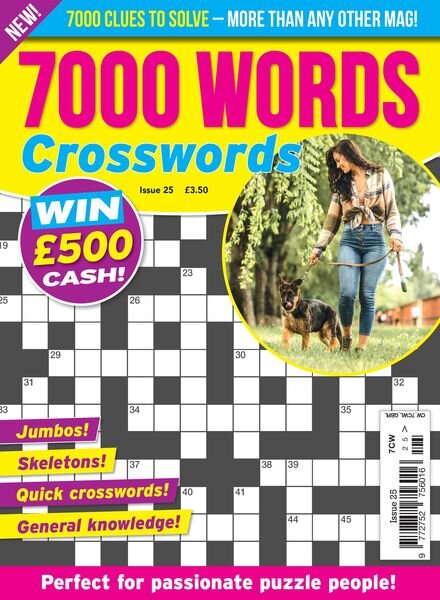 7000 Words Crosswords – Issue 25 – August 2023 Cover