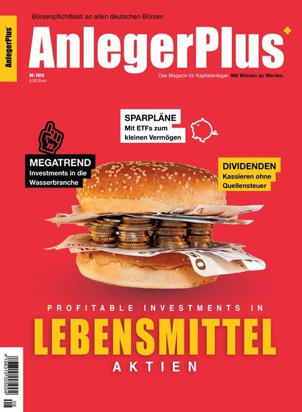 AnlegerPlus – Nr 8 2023 Cover