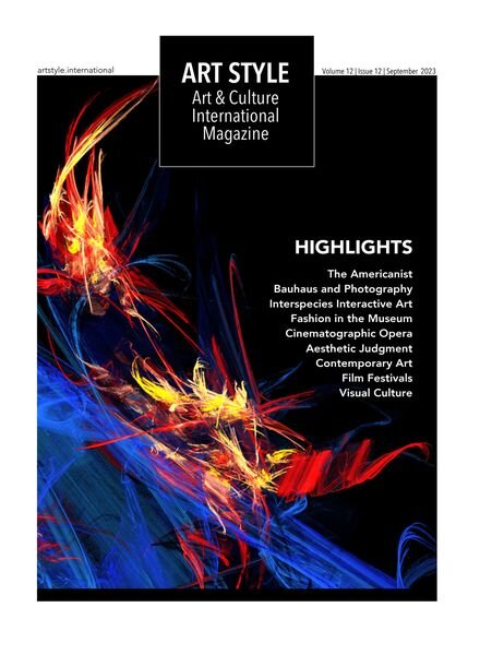 Art Style Art & Culture International Magazine – September 2023 Cover