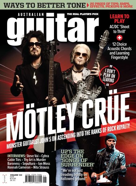 Australian Guitar Magazine – Issue 155 – September 2023 Cover