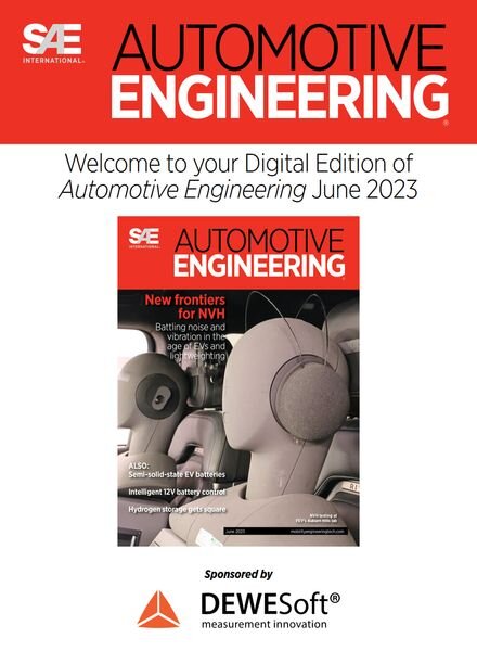 Automotive Engineering – June 2023 Cover