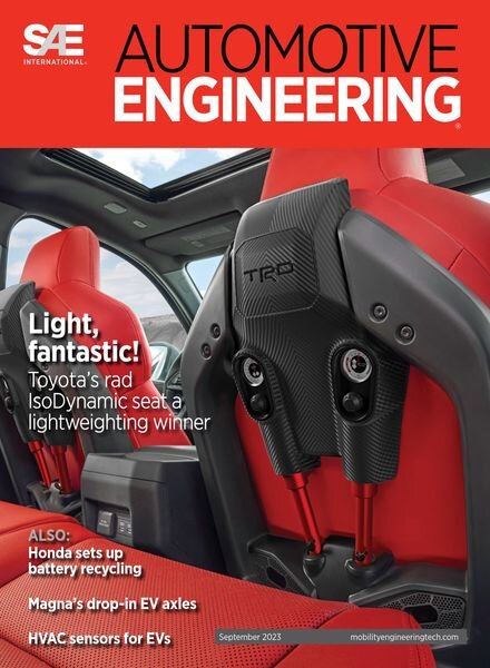 Automotive Engineering – September 2023 Cover