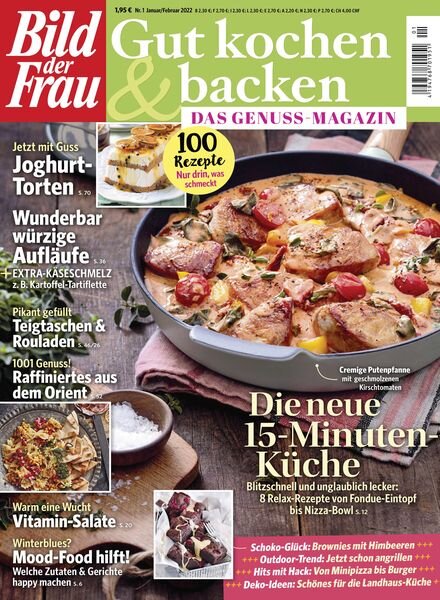 Bild der Frau Gut Kochen & Backen – Januar-Februar 2022 Cover