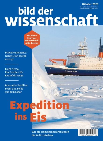 Bild der Wissenschaft – Oktober 2023 Cover