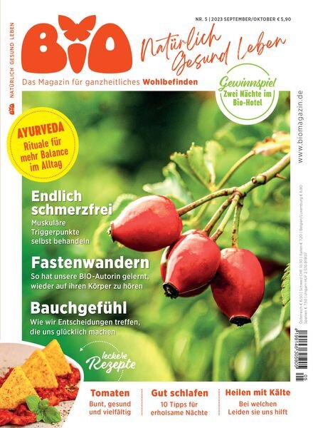 BIO Naturlich Gesund Leben – September-Oktober 2023 Cover