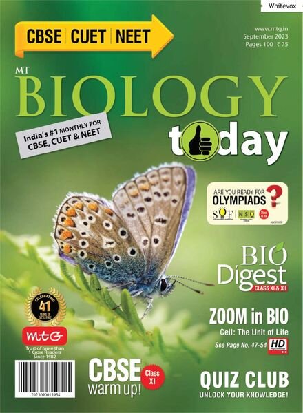 Biology Today – September 2023 Cover