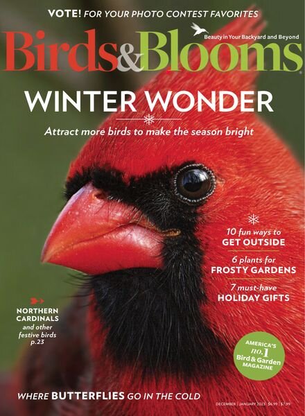 Birds & Blooms – December-January 2023 Cover