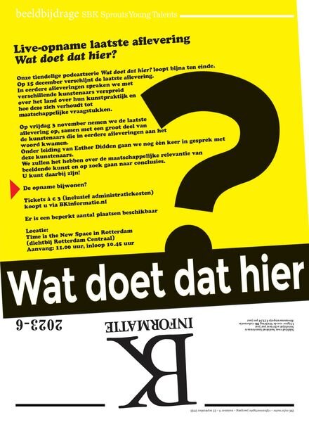 BK-Informatie – 22 September 2023 Cover