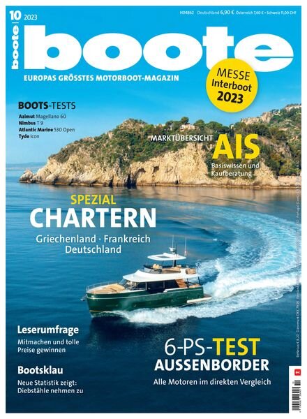 Boote – Oktober 2023 Cover