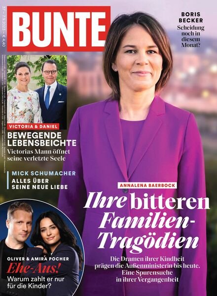 Bunte N37 – 7 September 2023 Cover