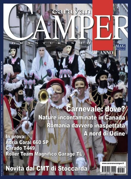 Caravan e Camper Granturismo – Febbraio 2014 Cover
