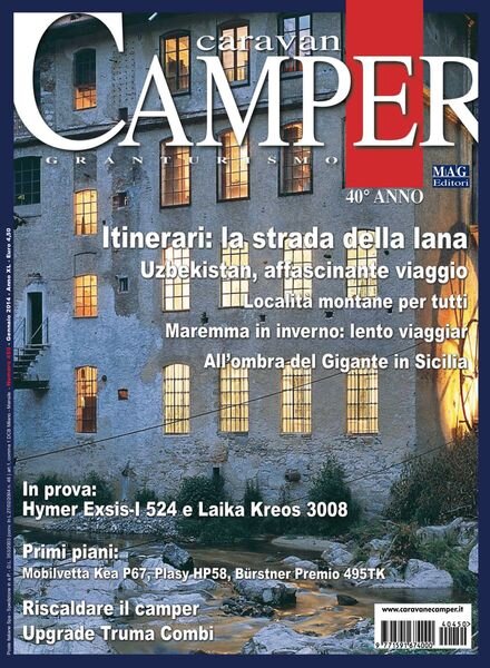 Caravan e Camper Granturismo – Gennaio 2014 Cover