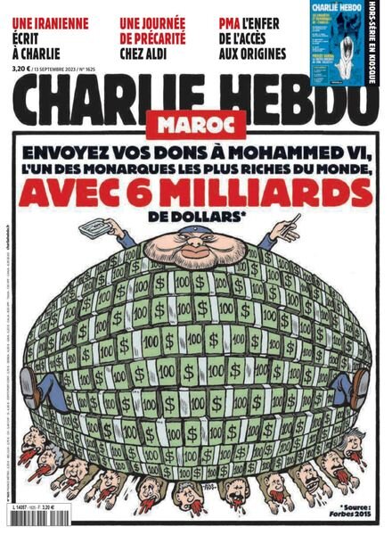 Charlie Hebdo – 13 Septembre 2023 Cover
