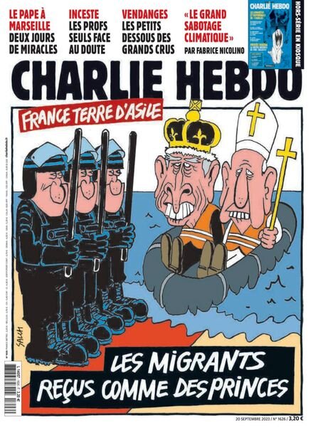 Charlie Hebdo – 20 Septembre 2023 Cover